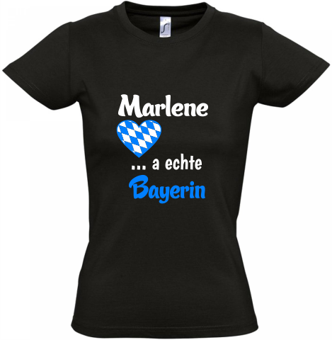 T-Shirt mit Namen - Bayern T-Shirt personalisiert